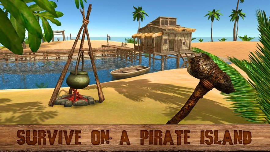 手机版游戏荒岛生存类游戏:你需要找到食物和水源