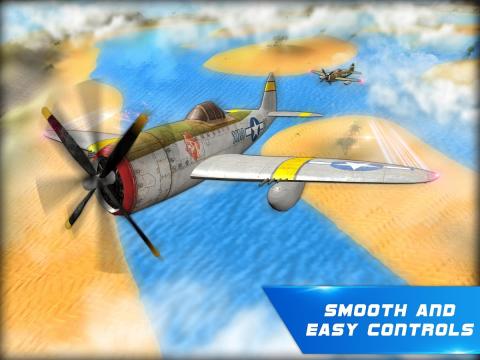 手机二战题材飞行游戏-穿越蔚蓝天空，驾驶二战飞机，挑战全球高
